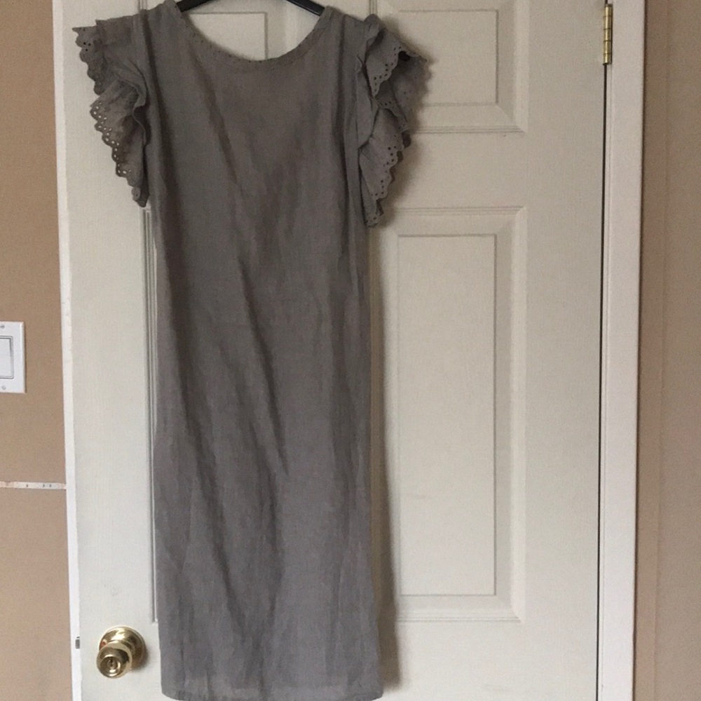 Linen summer dress.